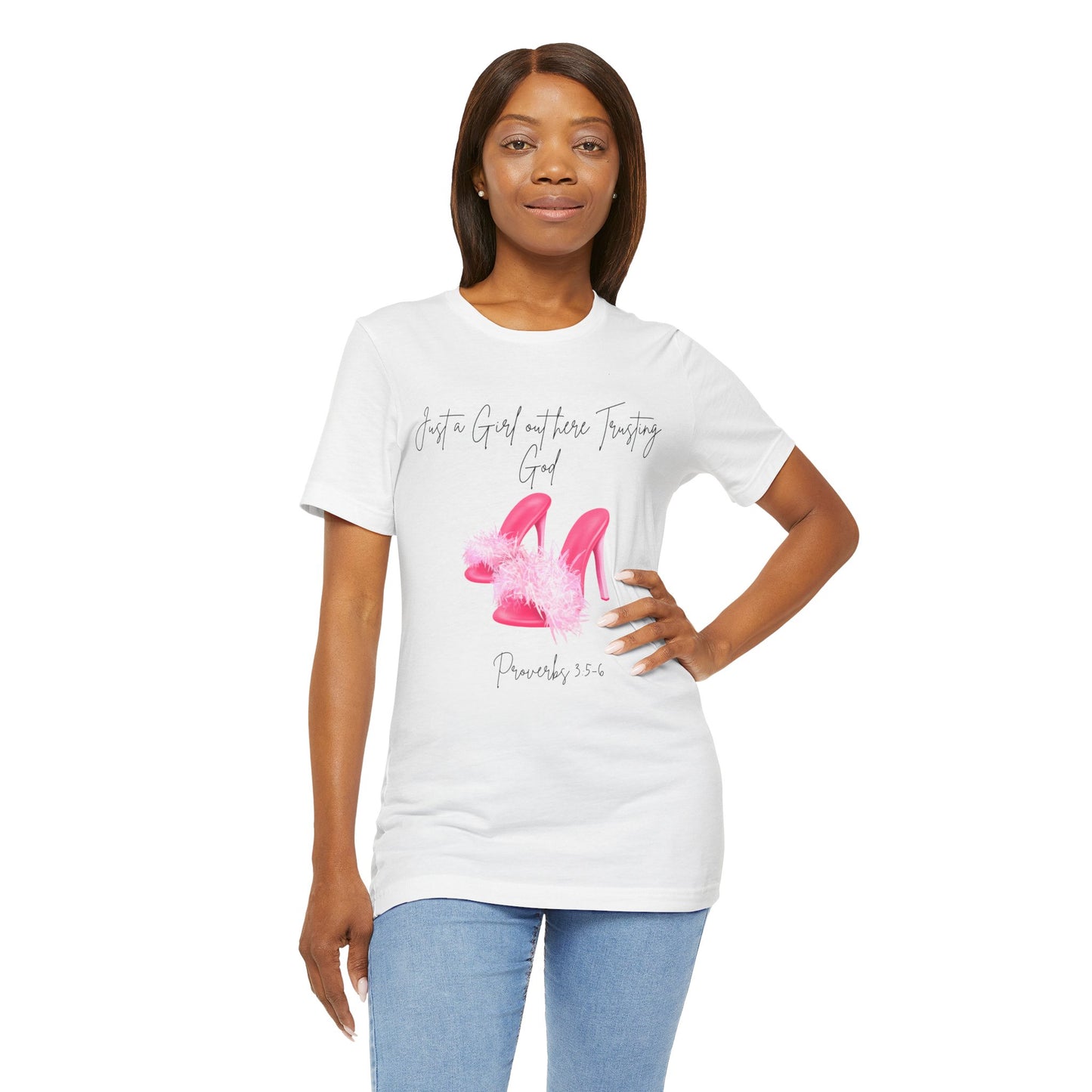 Just a Girl with Pearls T-Shirt, Stylish Tee, Gift for Women, Casual Wear, Fashion Top, Birthday Gift, Inspirational Shirt