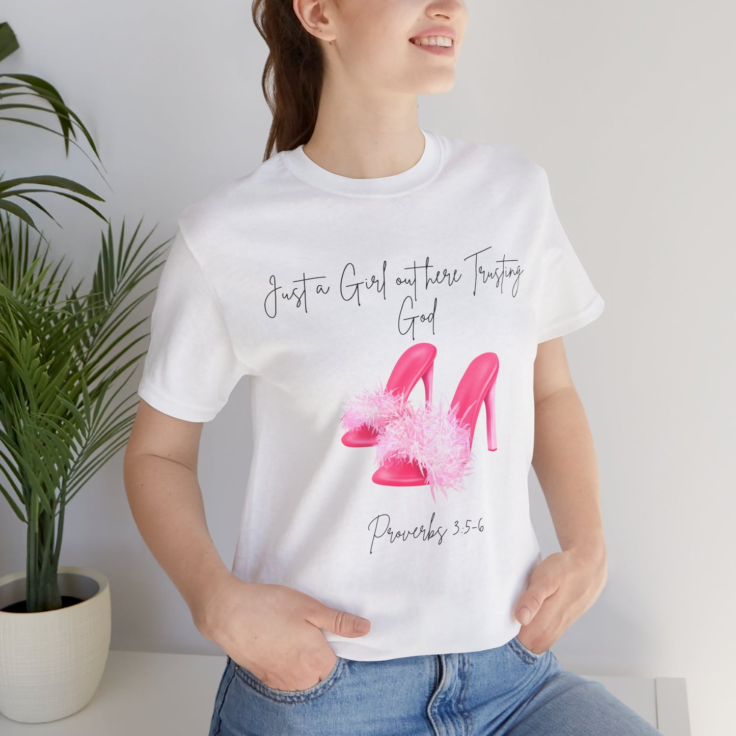 Just a Girl with Pearls T-Shirt, Stylish Tee, Gift for Women, Casual Wear, Fashion Top, Birthday Gift, Inspirational Shirt